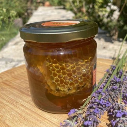 Sommertrachthonig mit Wabe