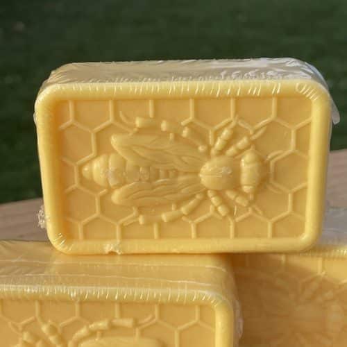Honig- Lanolin-Seife mit Bienendekor